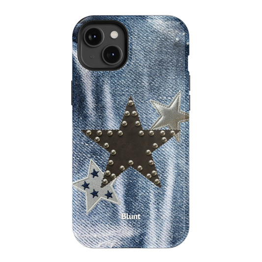 Denim Starstud iPhone Case
