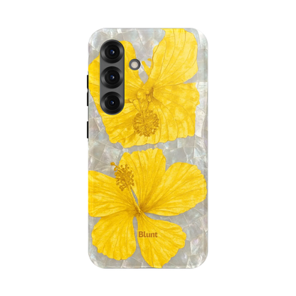Yellow Coconut Bloom Samsung Case