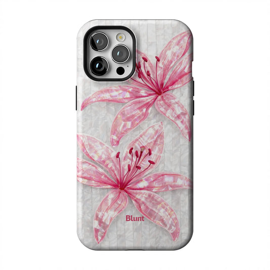 Pink-Floral-Luster-iphone-case-iPhone 12 Pro Max-1