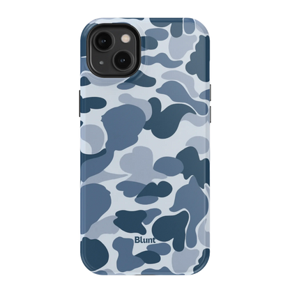 Bluish Camo iPhone Case