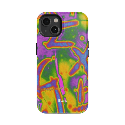 Neon Terrain iPhone Case