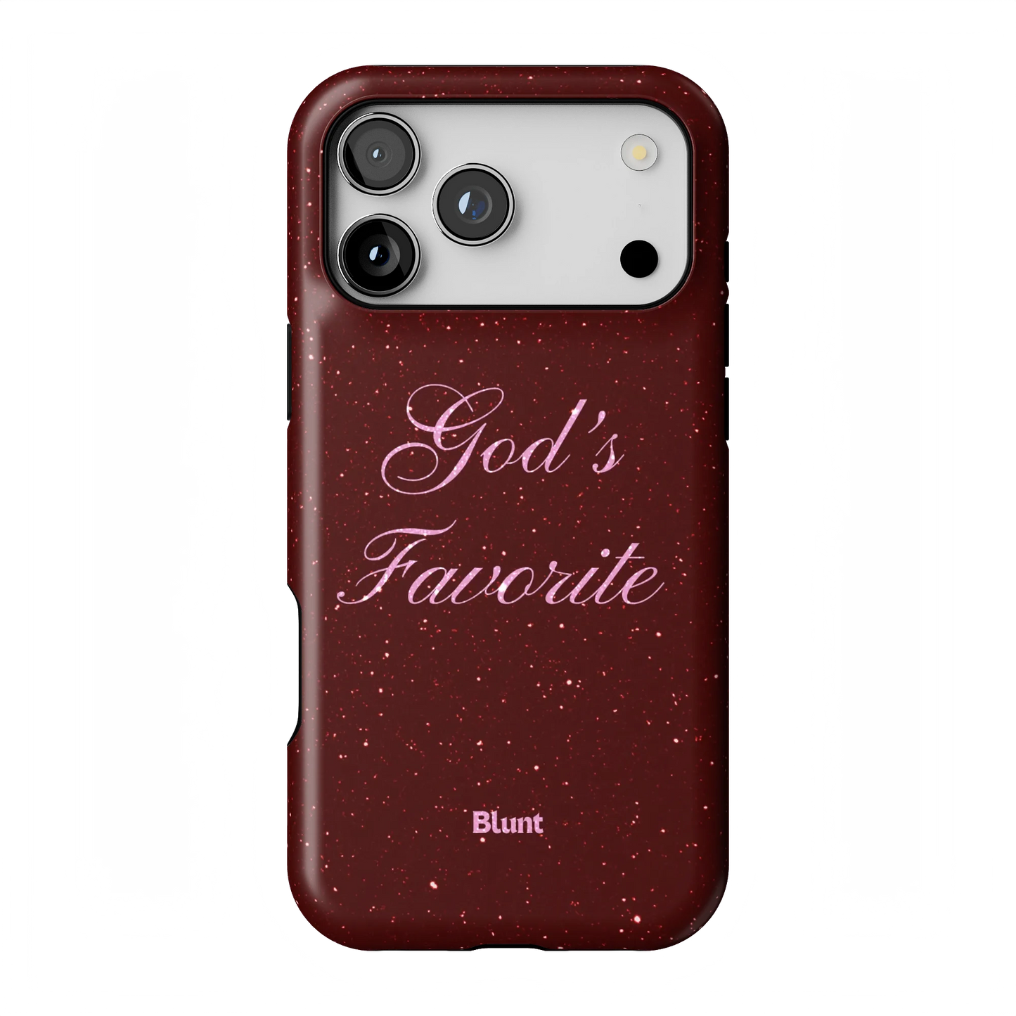 Gods Favorite Burgundy iPhone Case