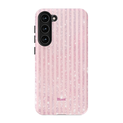 Pink Champagne Stripe Samsung Case