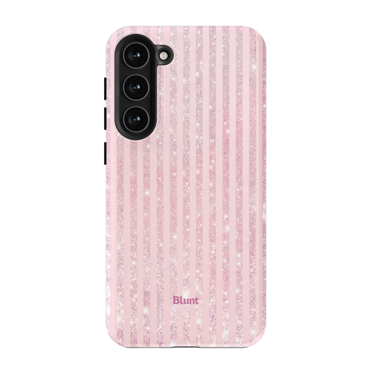Pink Champagne Stripe Samsung Case