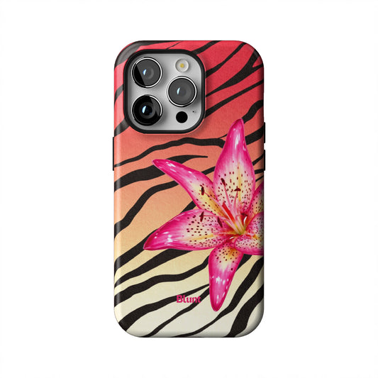 Striped-Lilly-iphone-case-iPhone 14 Pro-1