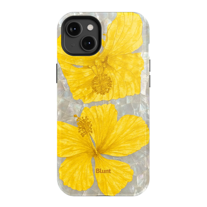 Yellow Coconut Bloom iPhone Case