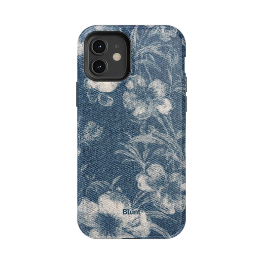 Denim Bloom iPhone Case