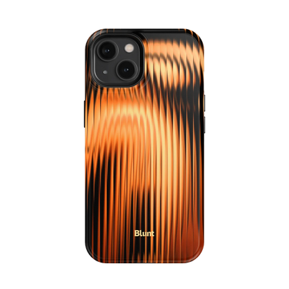 Copper Ripple iPhone Case