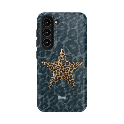 Denim Cheetah Samsung Case