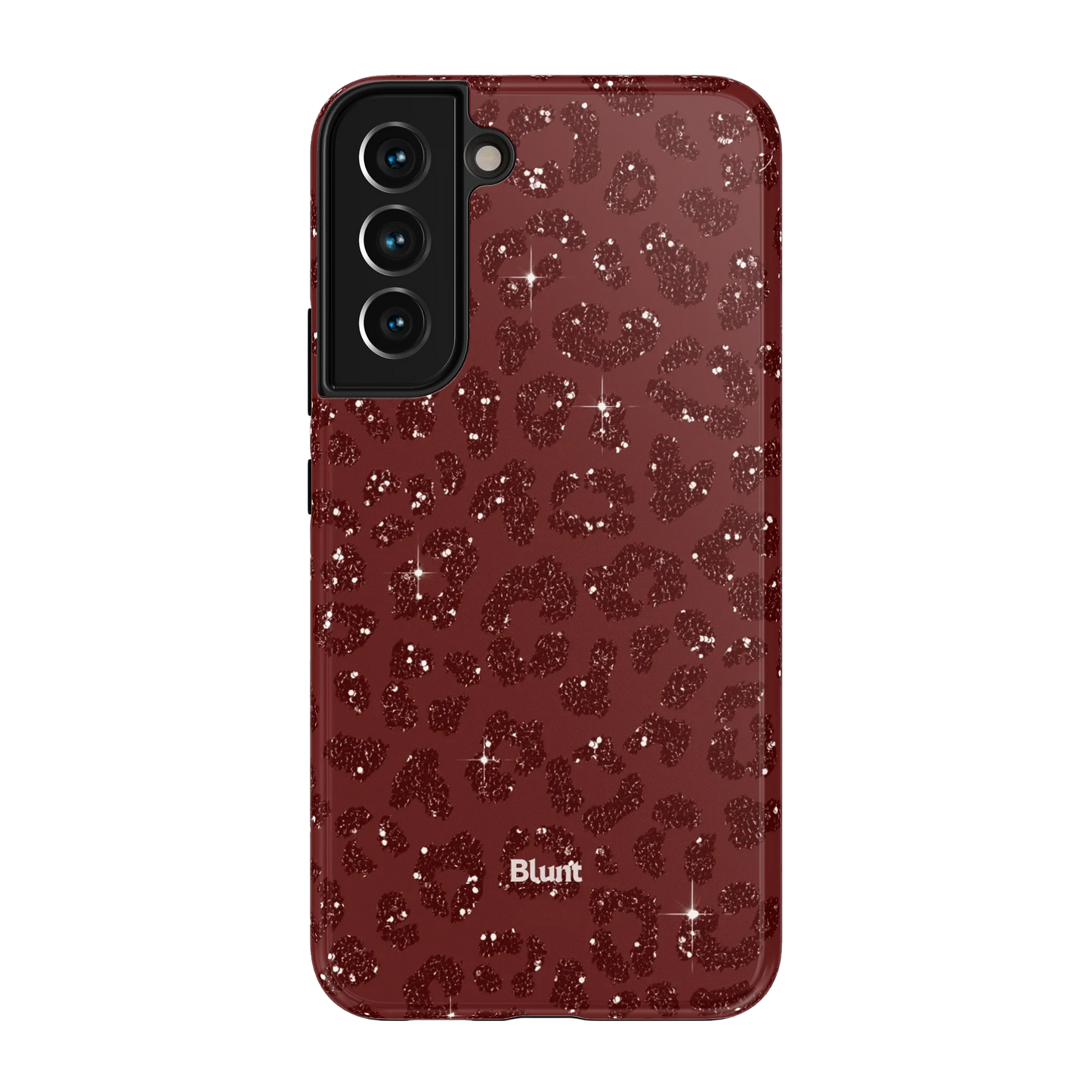 Burgundy Cheetah Print Samsung Case