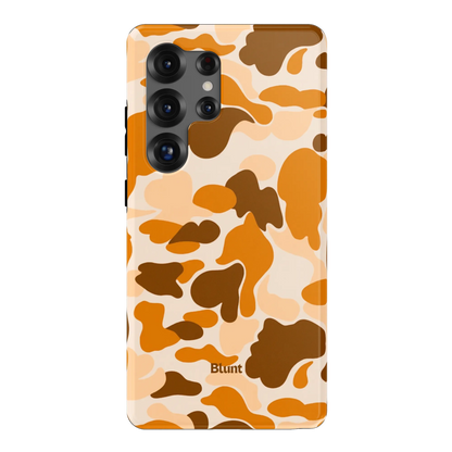 Orange Camo Samsung Case