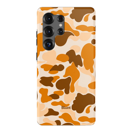 Orange Camo Samsung Case
