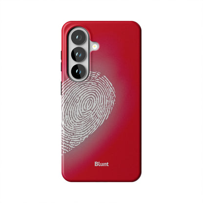 Heart Print Red Samsung Case