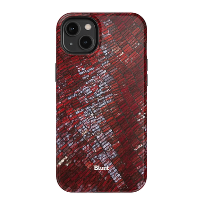 Crimson Scale iPhone Case