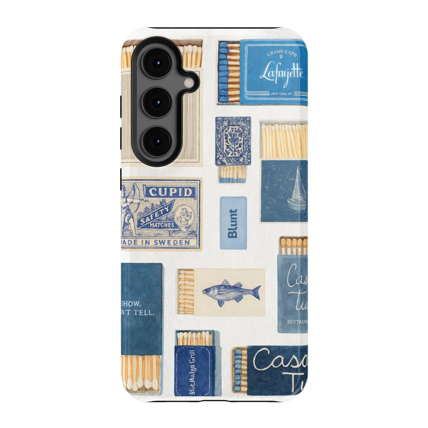Teal flame Samsung Case
