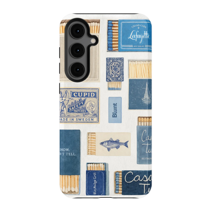 Teal flame Samsung Case