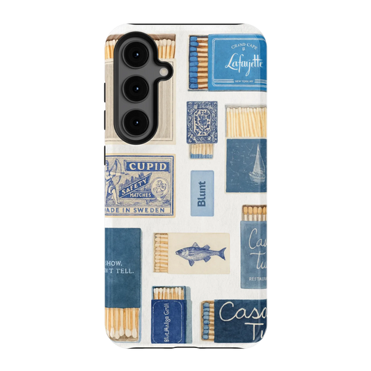 Teal flame Samsung Case
