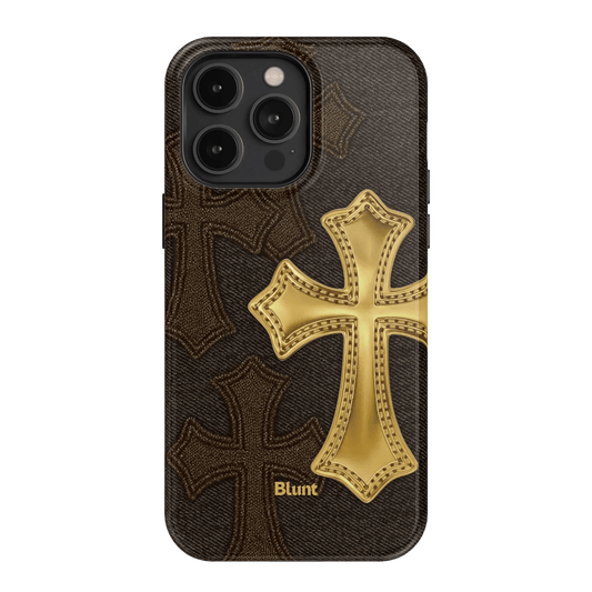 Gold Cross iPhone Case - Blunt Cases