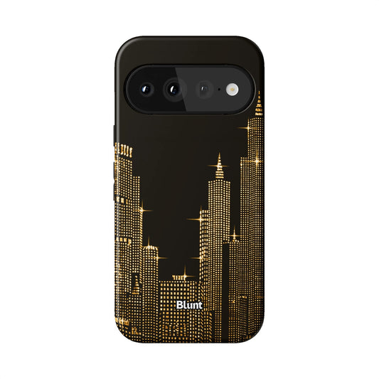 Gold Nyc Skyeline Pixel Case - Blunt Cases