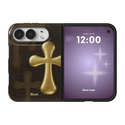 gold-patch-iphone-case iPhone 18 Duo case, view 1