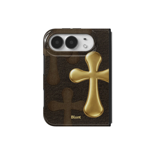gold-patch-iphone-case iPhone 18 Duo case, view 2