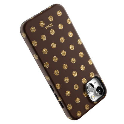 Gold Polka iPhone Case gallery - Iphone_14_Mini_Air_Plus_5