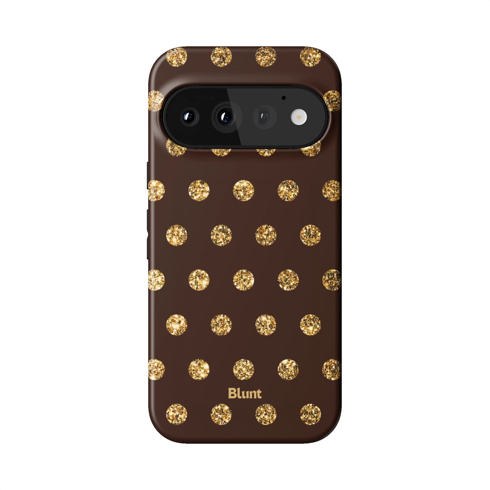 Gold Polka Pixel Case - Blunt Cases