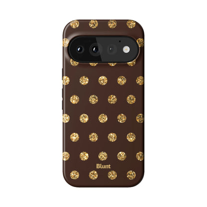 Gold Polka Pixel Case - Blunt Cases