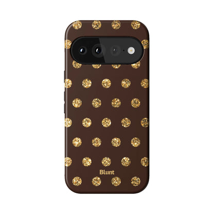 Gold Polka Pixel Case - Blunt Cases