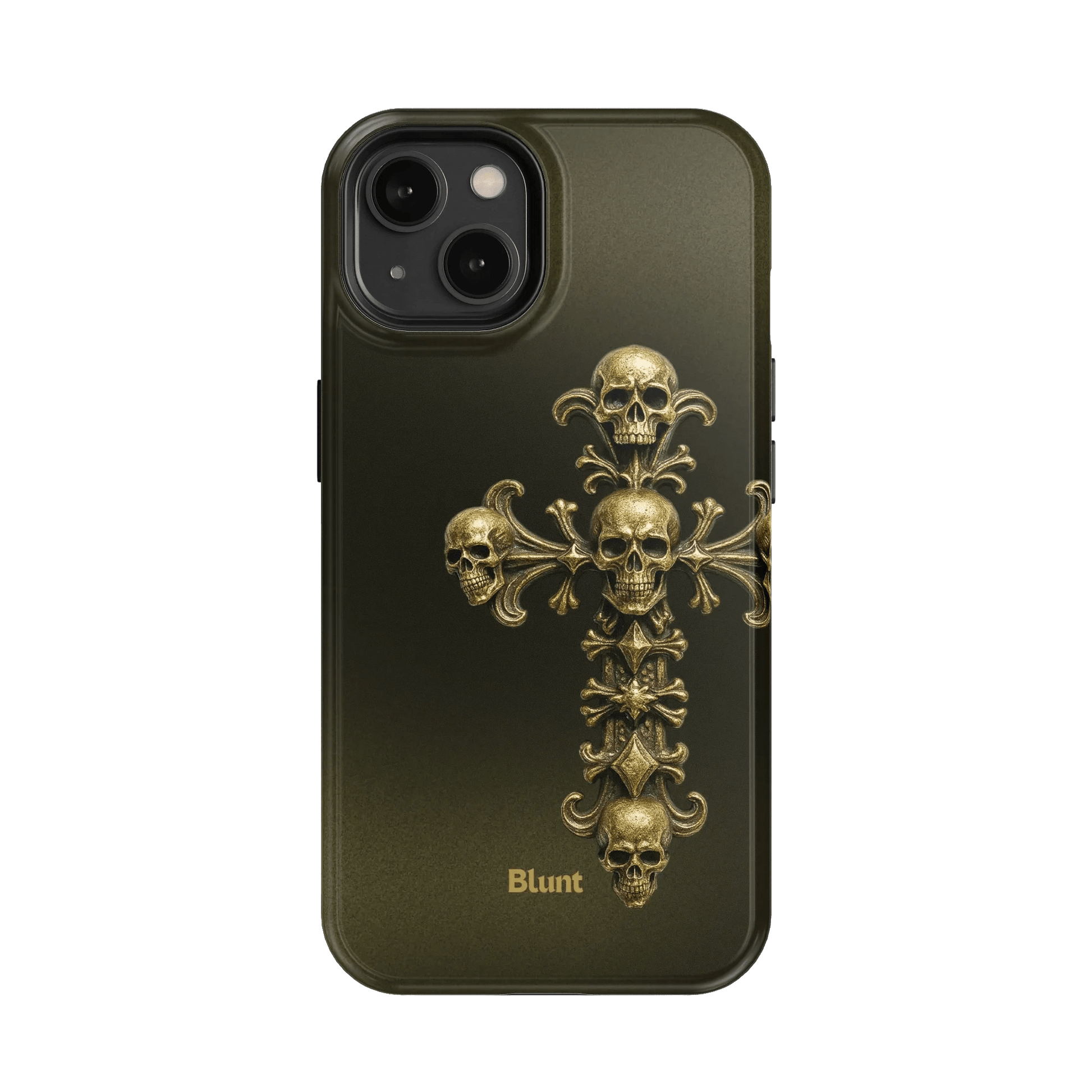 Gold Skull Cross iPhone Case - Blunt Cases