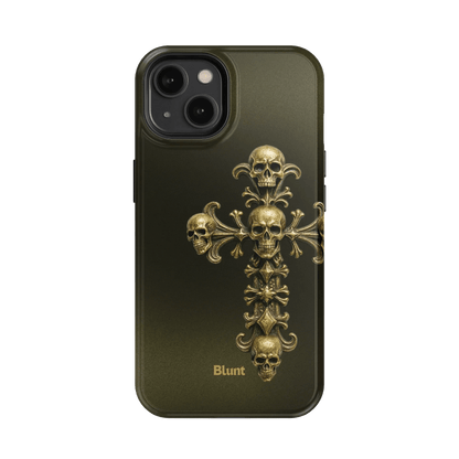 Gold Skull Cross iPhone Case - Blunt Cases