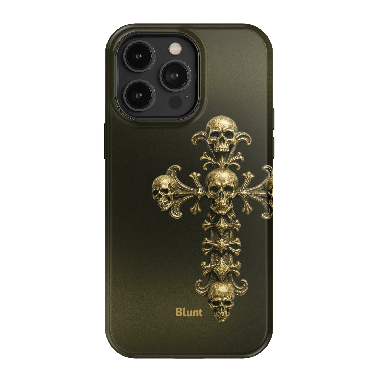Gold Skull Cross iPhone Case - Blunt Cases