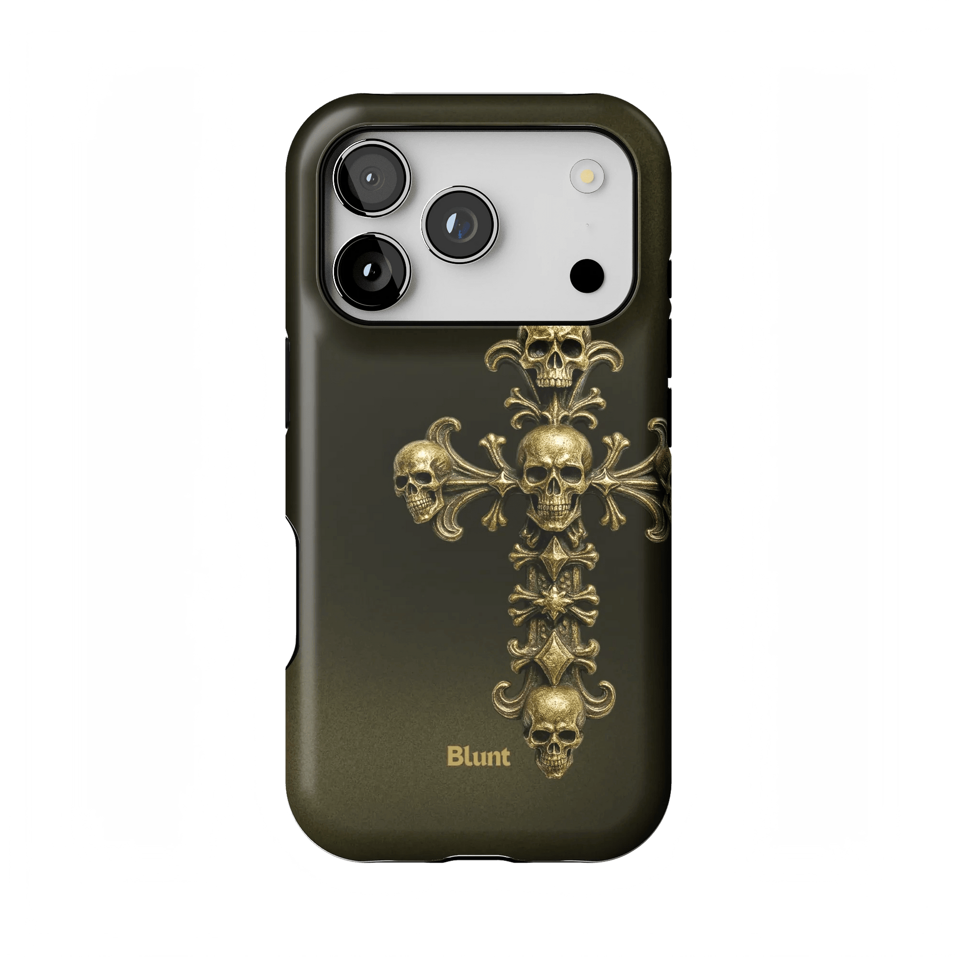 Gold Skull Cross iPhone Case - Blunt Cases