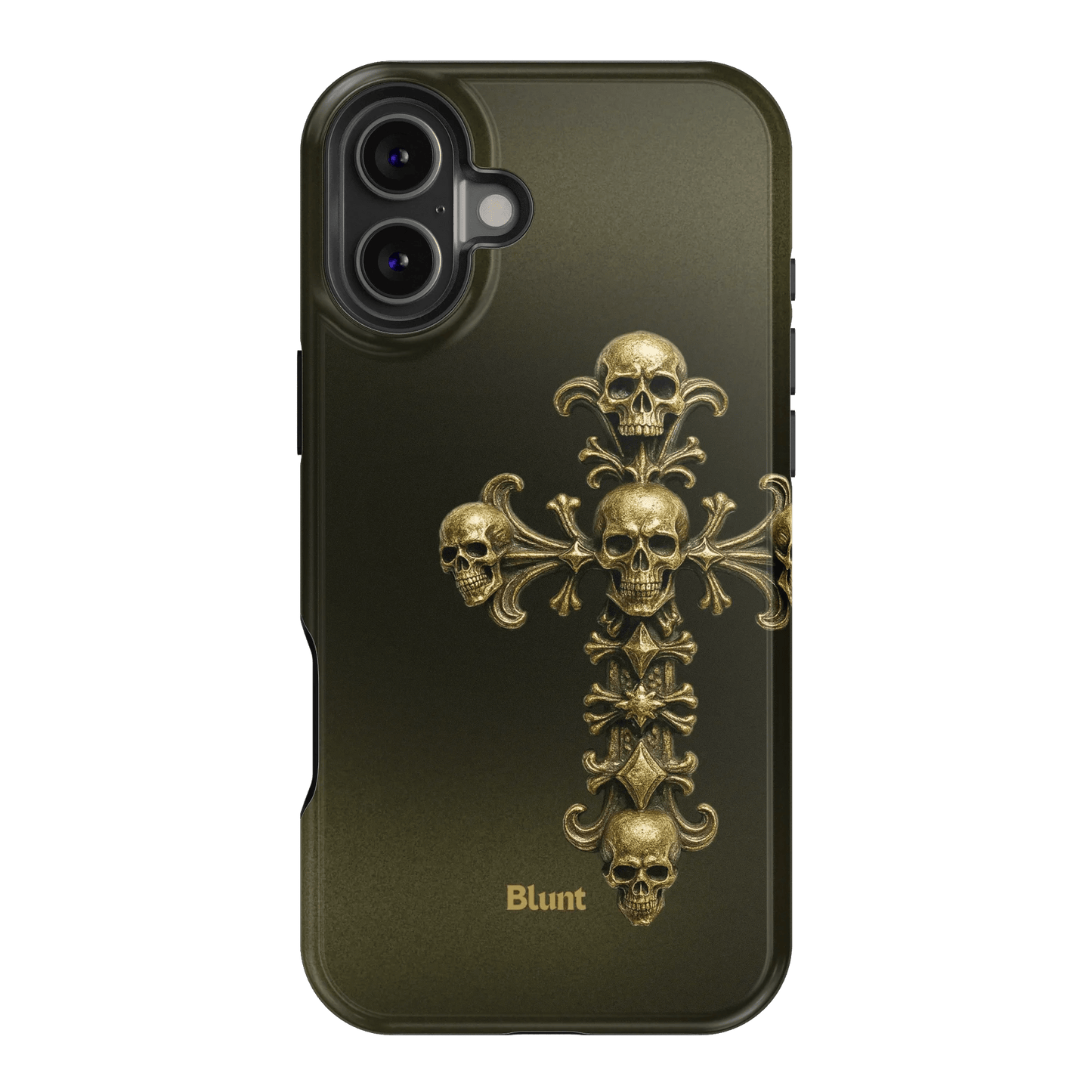 Gold Skull Cross iPhone Case - Blunt Cases
