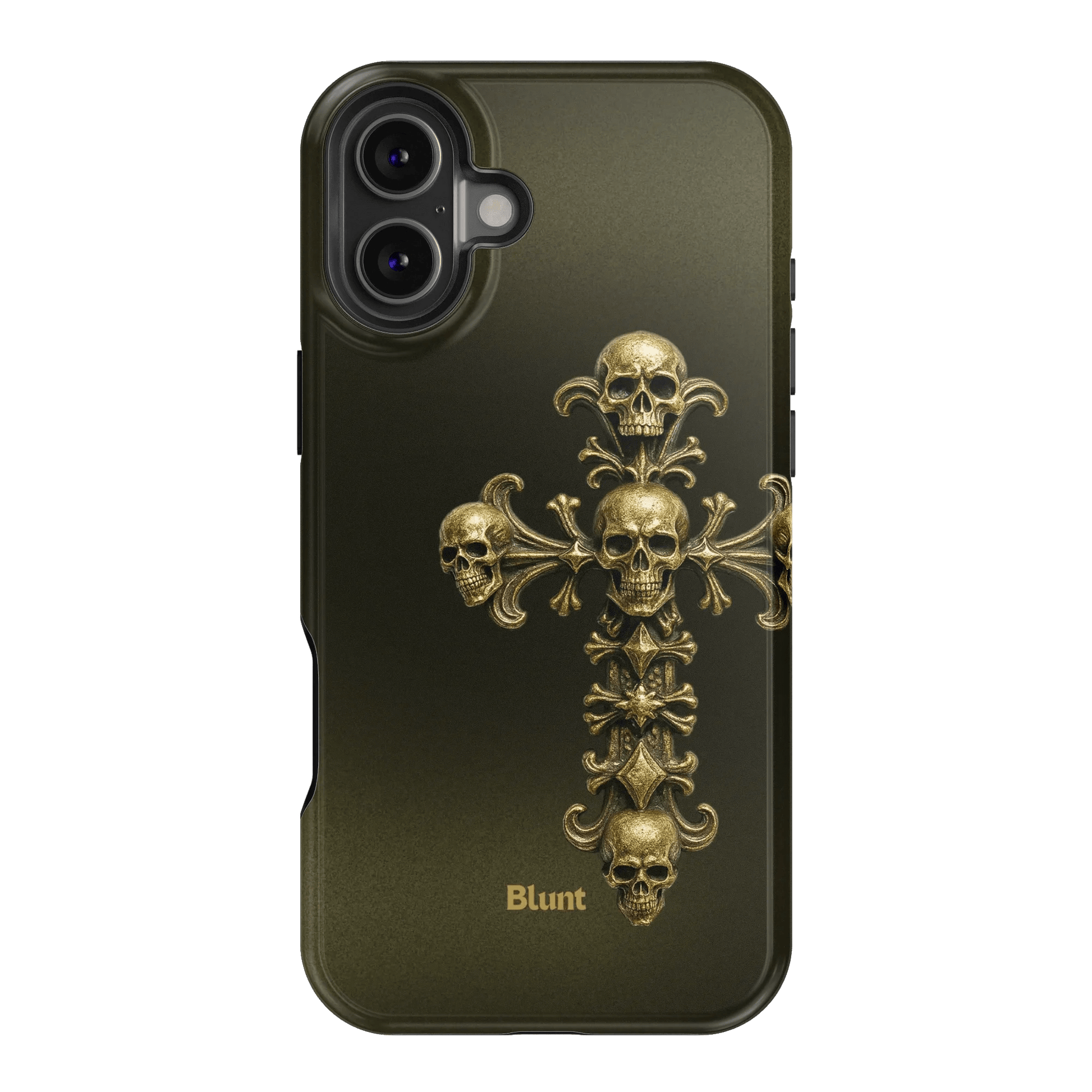 Gold Skull Cross iPhone Case - Blunt Cases