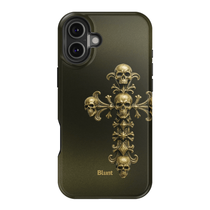 Gold Skull Cross iPhone Case - Blunt Cases