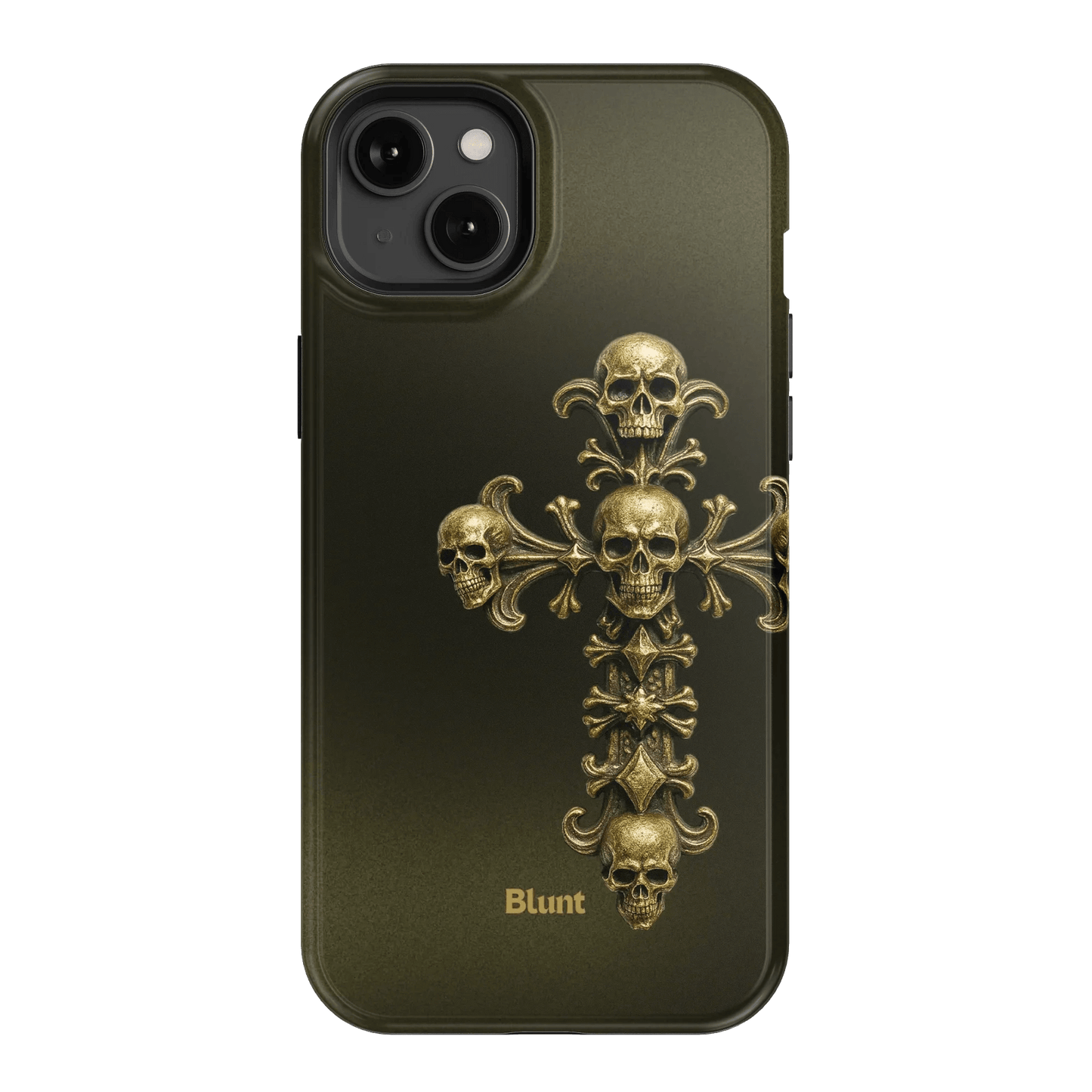 Gold Skull Cross iPhone Case - Blunt Cases
