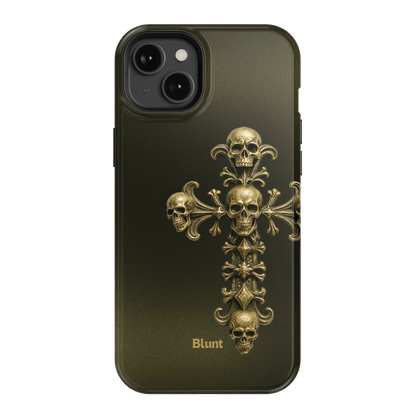 Gold Skull Cross iPhone Case - Blunt Cases