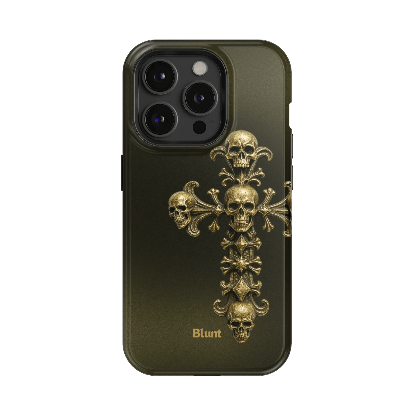 Gold Skull Cross iPhone Case - Blunt Cases