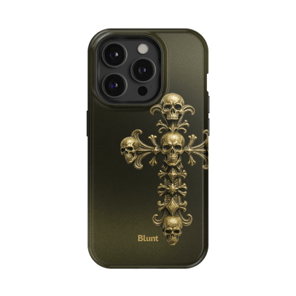 Gold Skull Cross iPhone Case - Blunt Cases