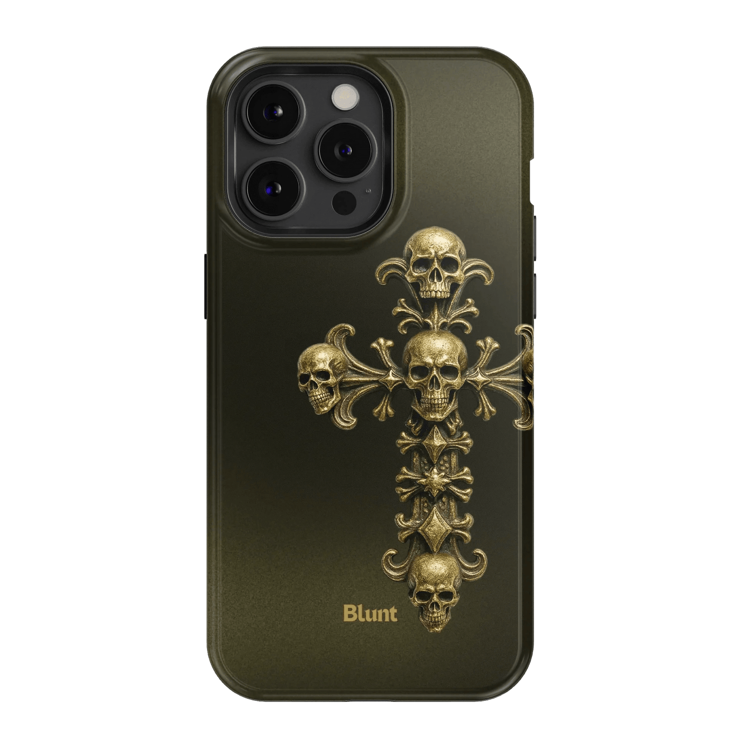 Gold Skull Cross iPhone Case - Blunt Cases