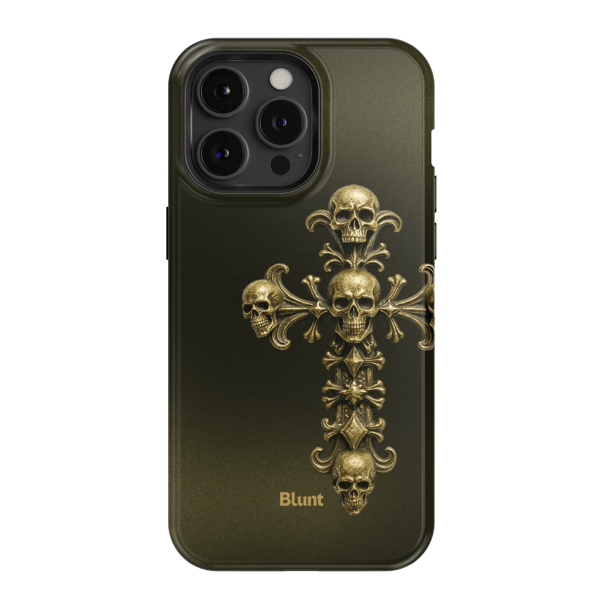 Gold Skull Cross iPhone Case - Blunt Cases