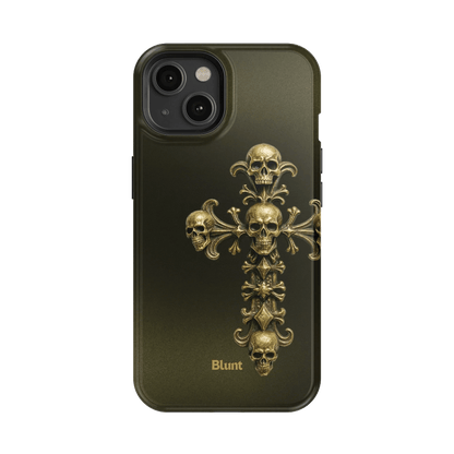 Gold Skull Cross iPhone Case - Blunt Cases