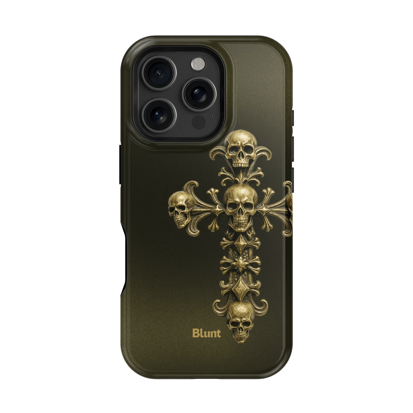 Gold Skull Cross iPhone Case - Blunt Cases