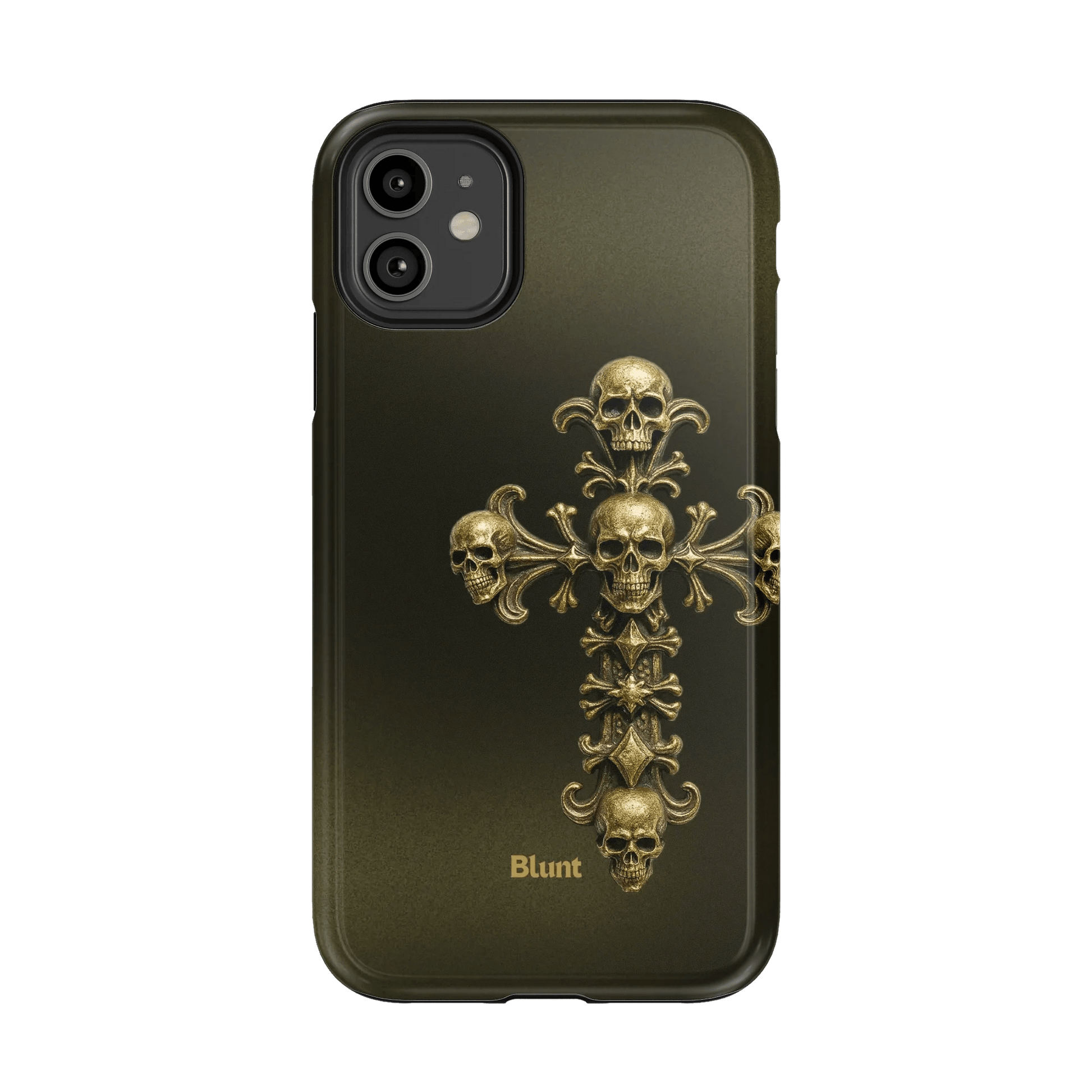 Gold Skull Cross iPhone Case - Blunt Cases