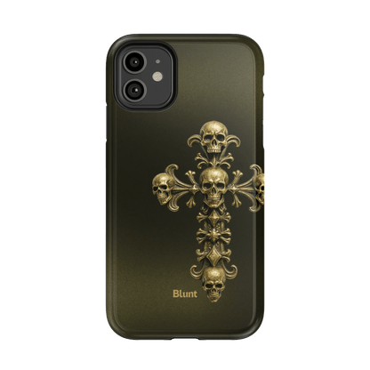 Gold Skull Cross iPhone Case - Blunt Cases