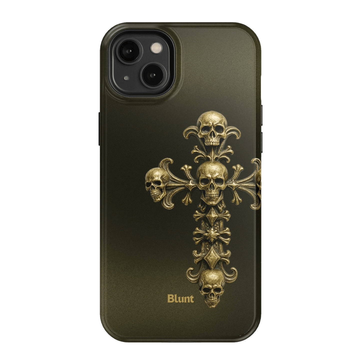 Gold Skull Cross iPhone Case - Blunt Cases