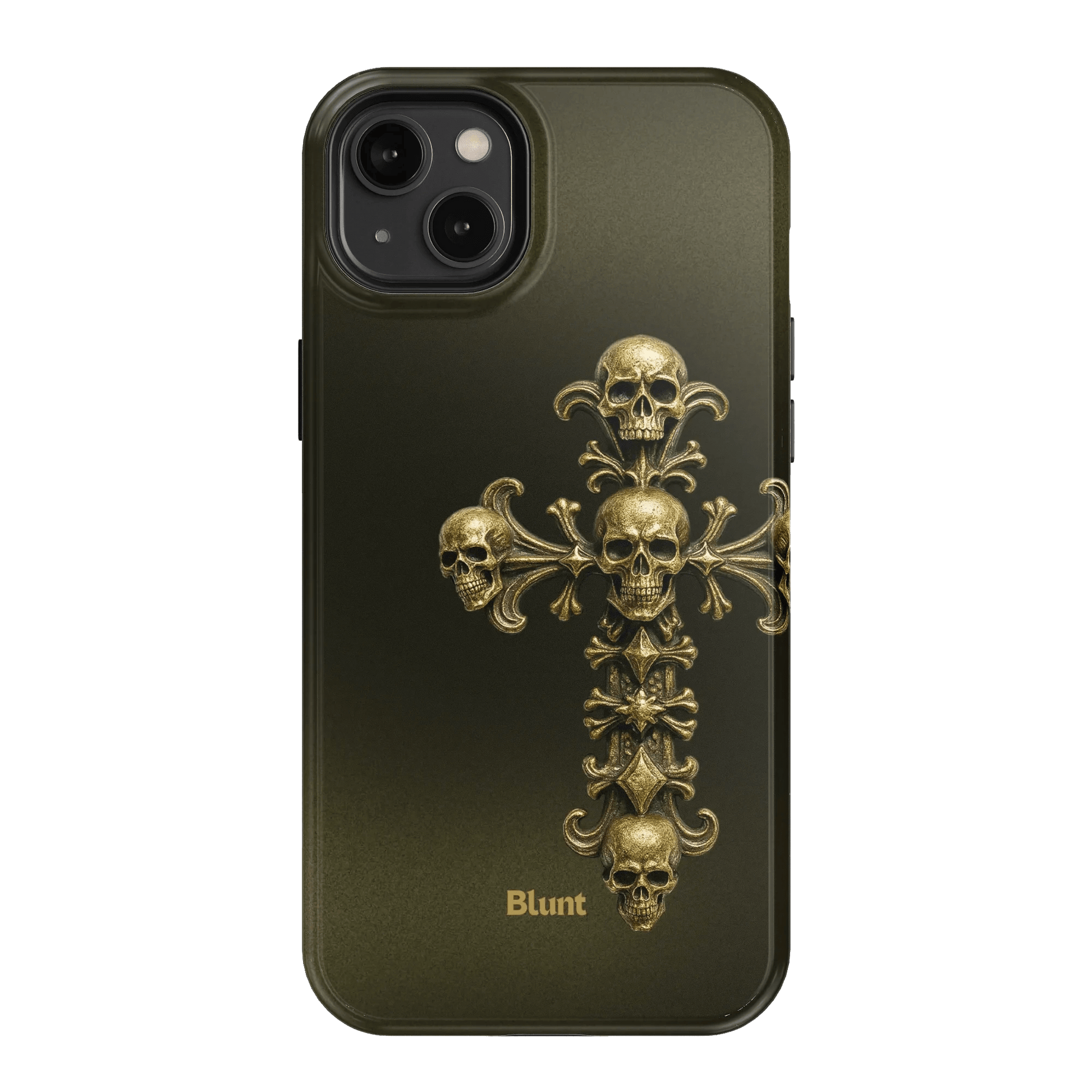 Gold Skull Cross iPhone Case - Blunt Cases