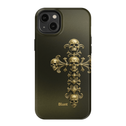 Gold Skull Cross iPhone Case - Blunt Cases