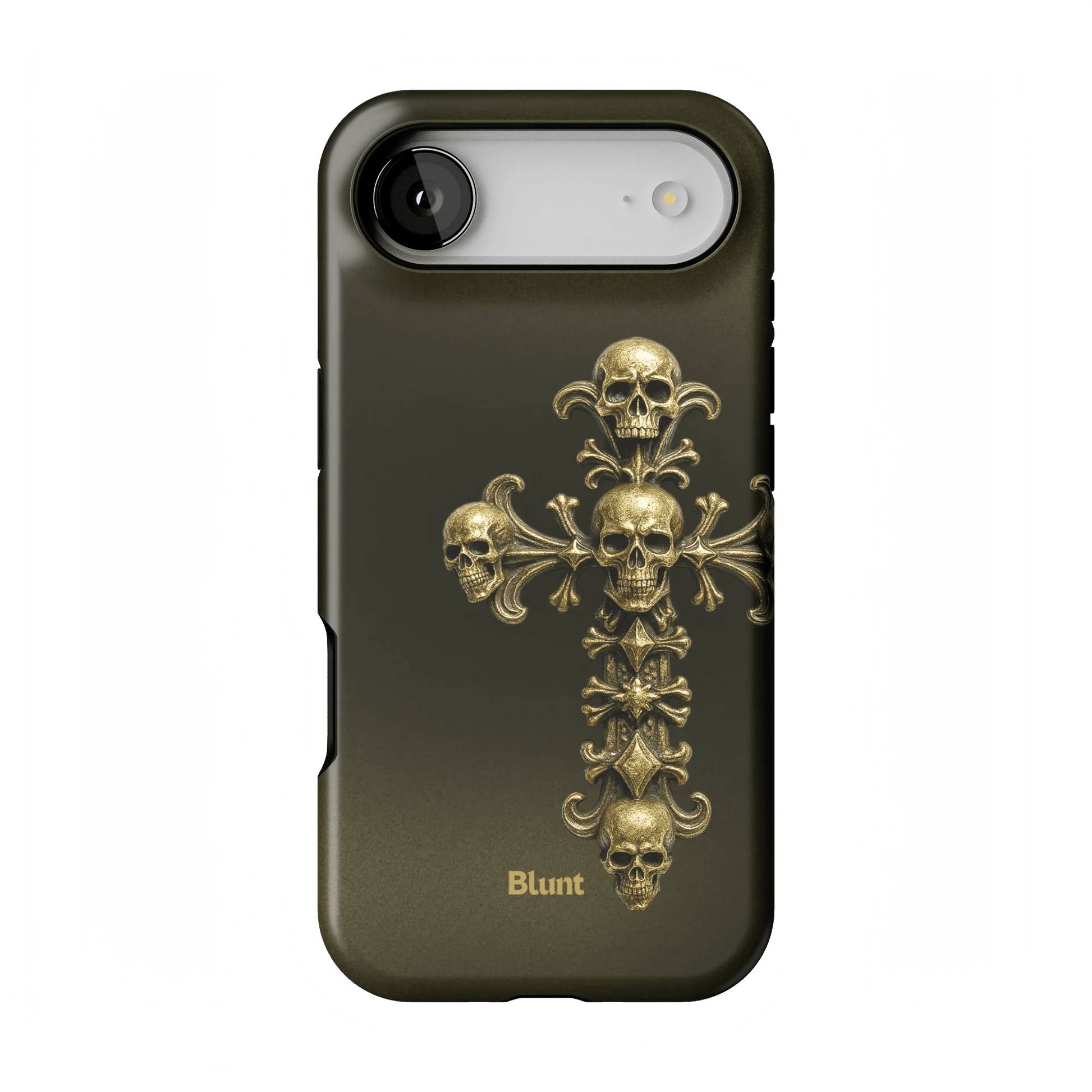 Gold Skull Cross iPhone Case - Blunt Cases